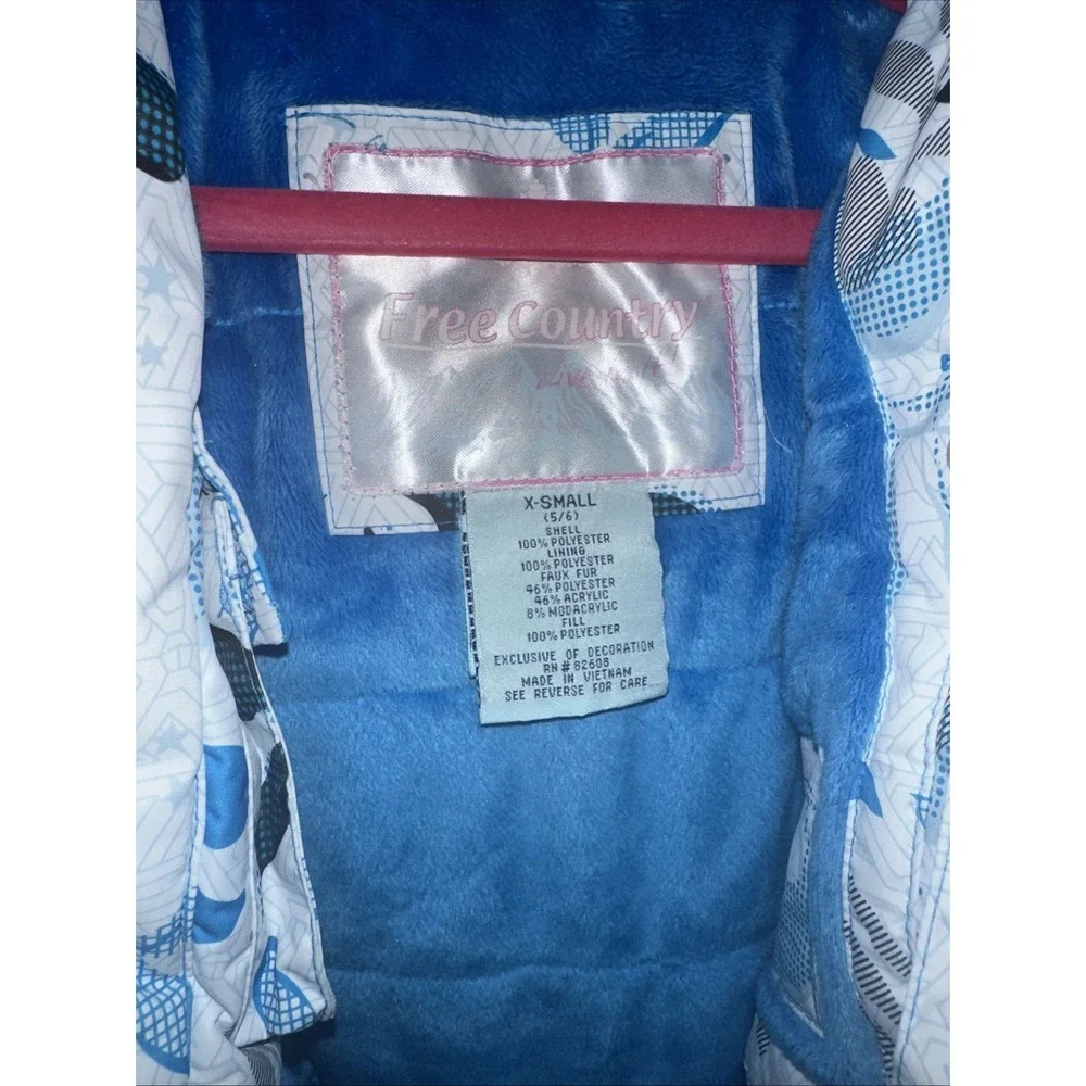 Free Country Youth Sx 5/6 Winter Jacket Fleece‎ Lined Full Zip